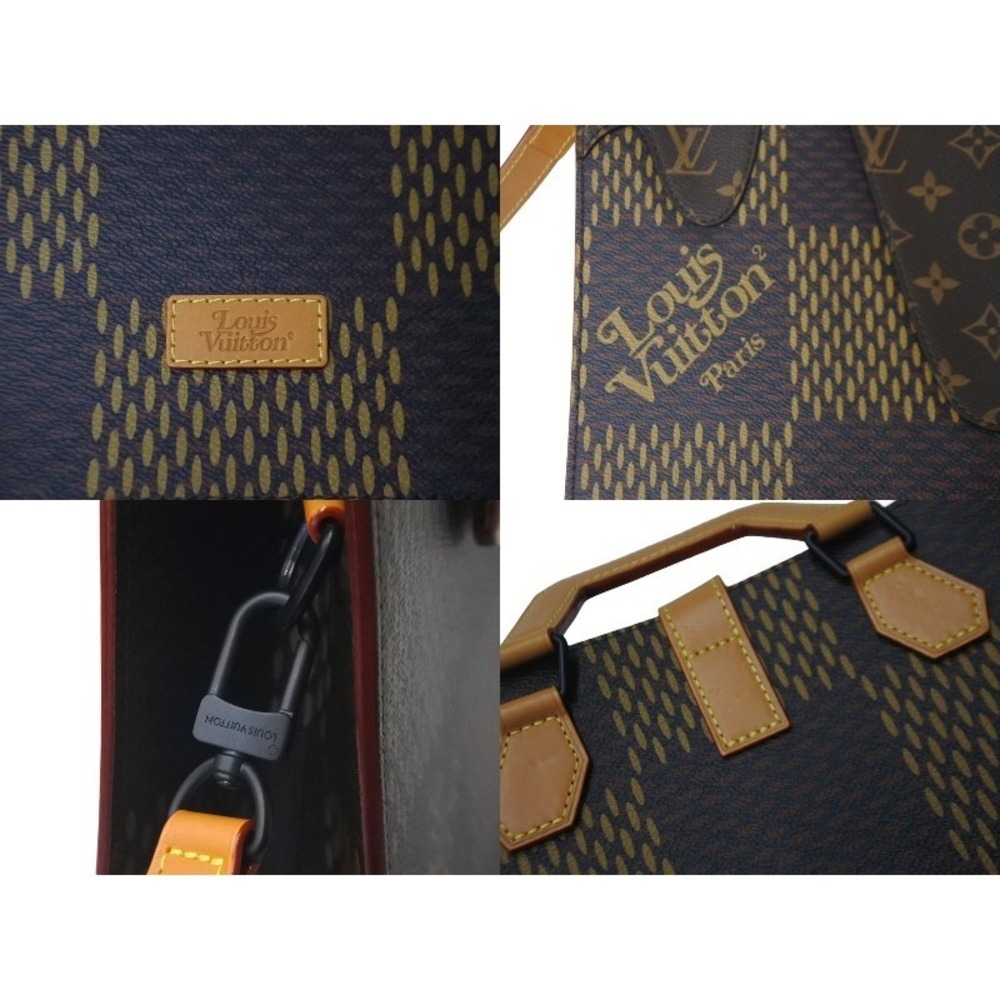 LOUIS VUITTON NIGO Damier Ebene Brown Giant Monogram Tote - Picture 6 of 9
